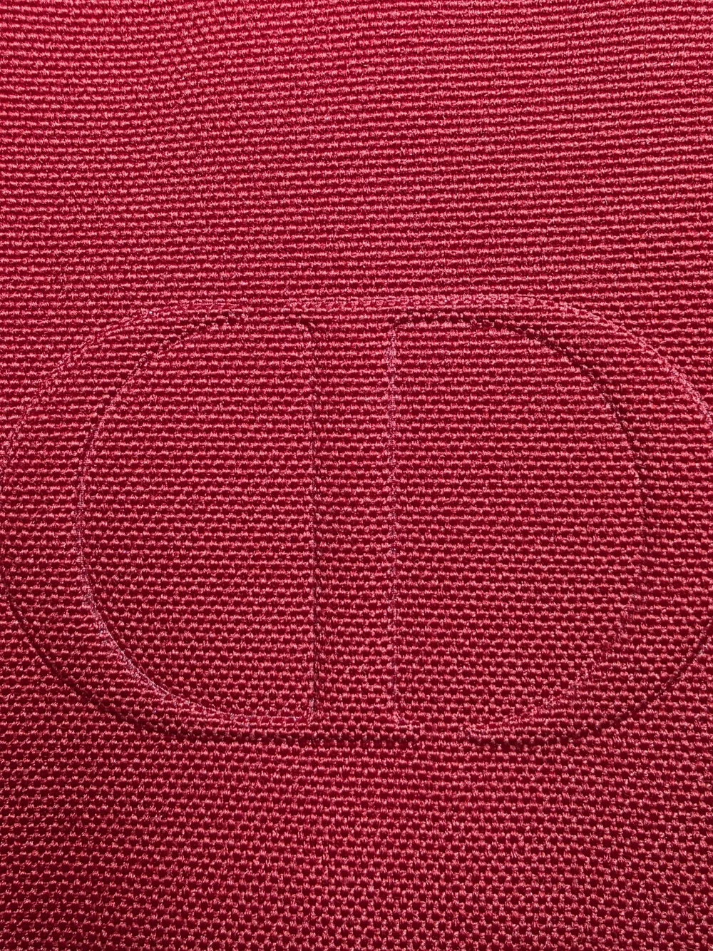 Dior Red Canvas Toiletry Bag
